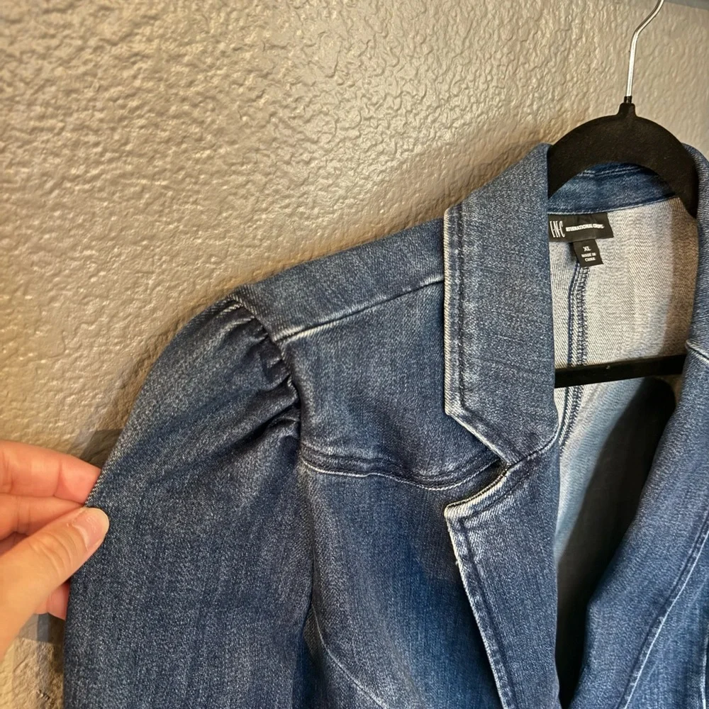 INC International Concepts Denim Blazer - Picture 4 of 13